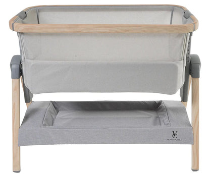 Venice Child California Dreaming Bedside Bassinet - Gray Wood - VCHD-CD02W-01
