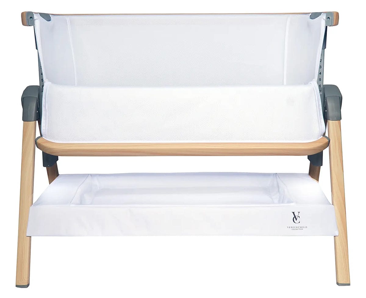 Venice Child California Dreaming Bedside Bassinet - White Wood - VCHD-CD01W-01