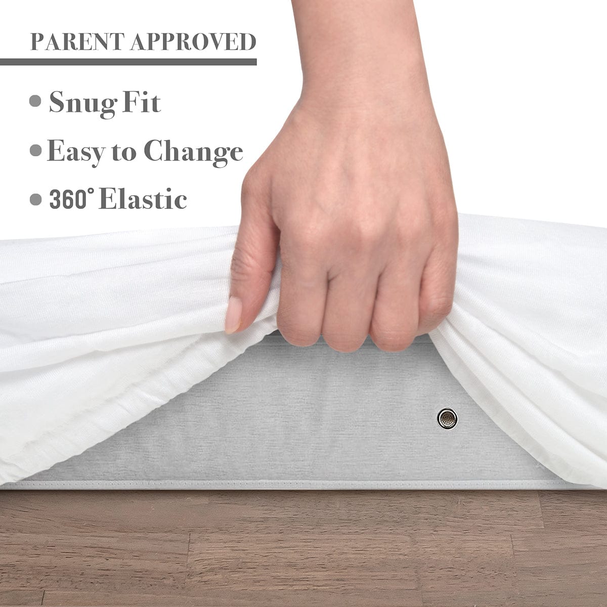 Venice Child Viscose from Bamboo Bassinet Sheets - Off White (2 Pack) - VCHD-BS00-24