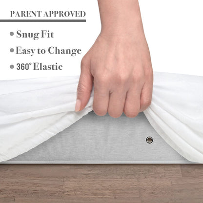 Venice Child Viscose from Bamboo Bassinet Sheets - Off White (2 Pack) - VCHD-BS00-24