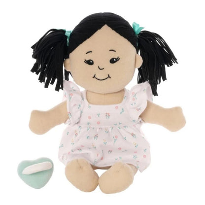 Manhattan Toy Love, Stella Doll Light Beige with Black Pigtails