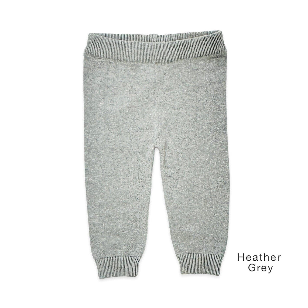 Viverano Organics Milan Knit Baby Pocket Pants - Heather Grey, 0-3M