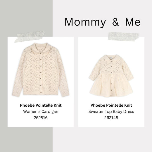 Viverano Organics Phoebe Pointelle Knit Sweater Top Baby Dress (Organic Cotton) - Natural, 3-6M