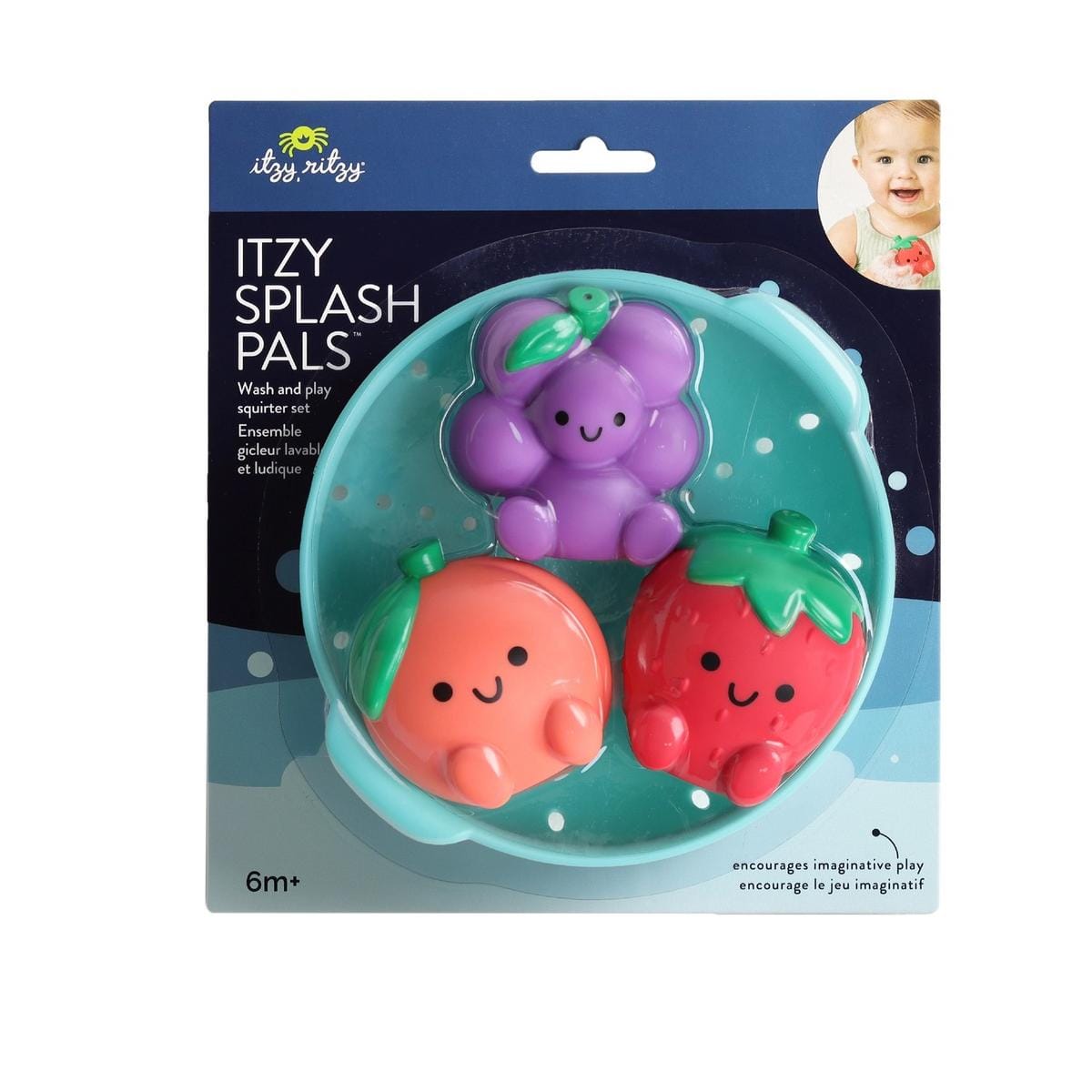 Itzy Ritzy Itzy Splash Pals Wash and Play Squirter Set - Fruit - 456501753