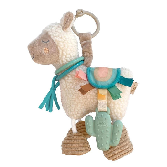 Itzy Ritzy Link & Love Activity Plush with Teether - Llama - AVP8311