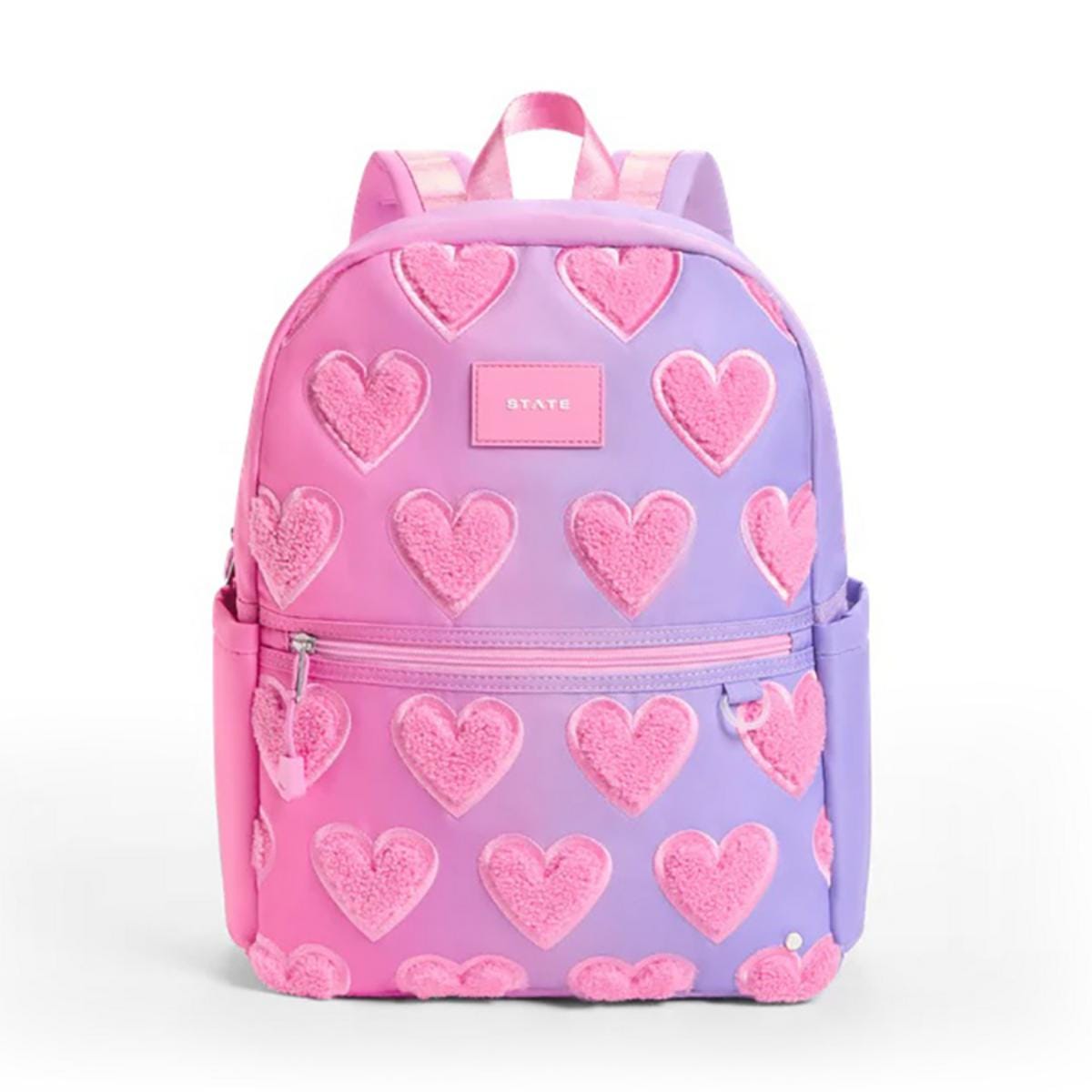 State Bags Mini Kane Kids Backpack - Ombre Fuzzy Hearts - F253F485653