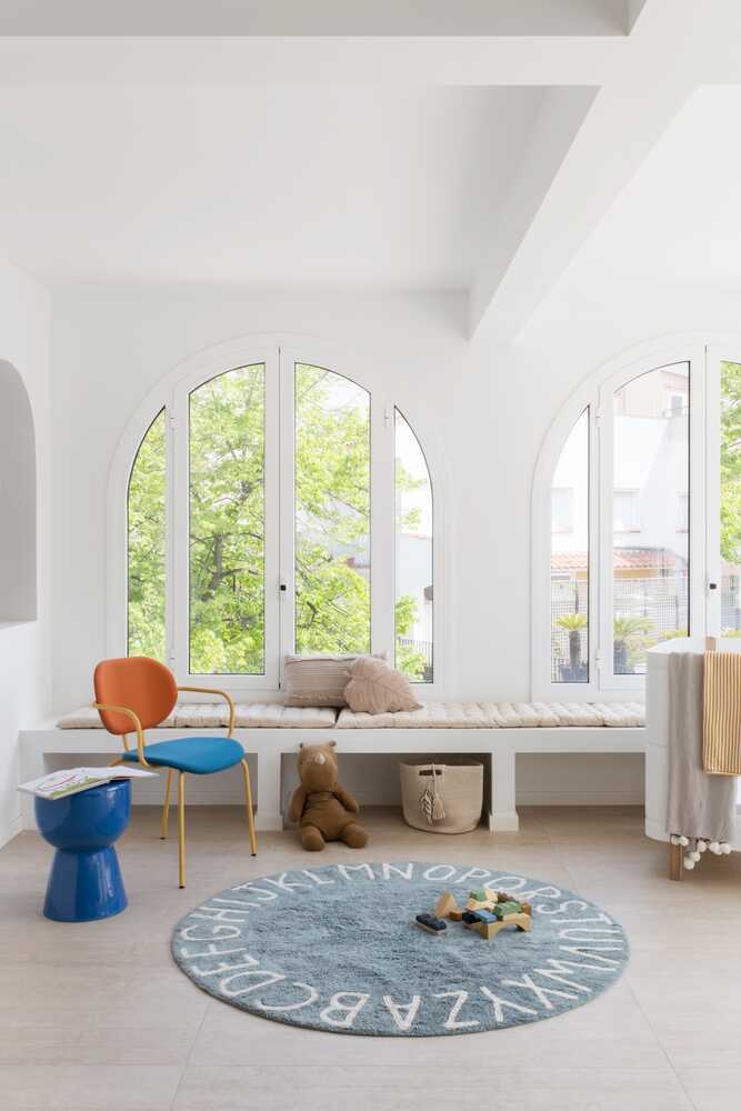 Lorena Canals Round Rug - ABC - Vintage Blue/Natural (5') - C-ABC-VBN