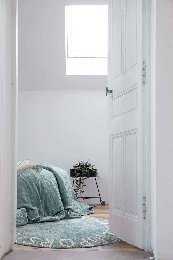 Lorena Canals Round Rug - ABC - Vintage Blue/Natural (5') - C-ABC-VBN