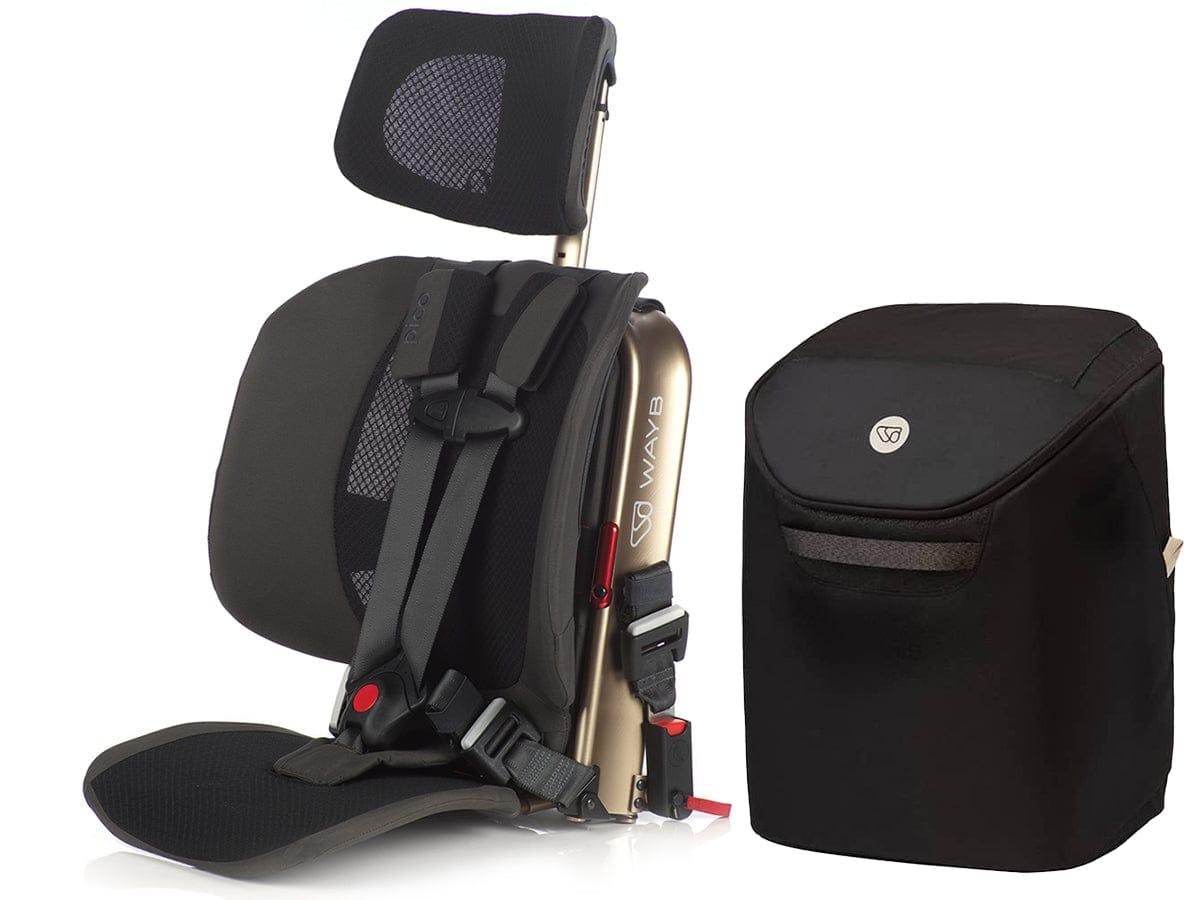 WAYB Pico Forward Facing Travel Car Seat + Carry Bag Bundle - Earth / Onyx - CSTPI-ER-002-ACCPI-BGON-003