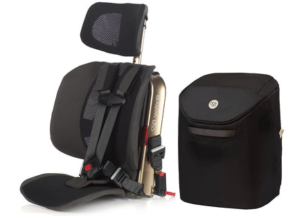 WAYB Pico Forward Facing Travel Car Seat + Carry Bag Bundle - Earth / Onyx - CSTPI-ER-002-ACCPI-BGON-003