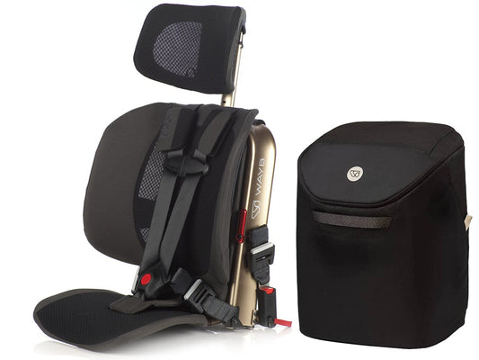 WAYB Pico Forward Facing Travel Car Seat + Carry Bag Bundle - Earth / Onyx - CSTPI-ER-002-ACCPI-BGON-003