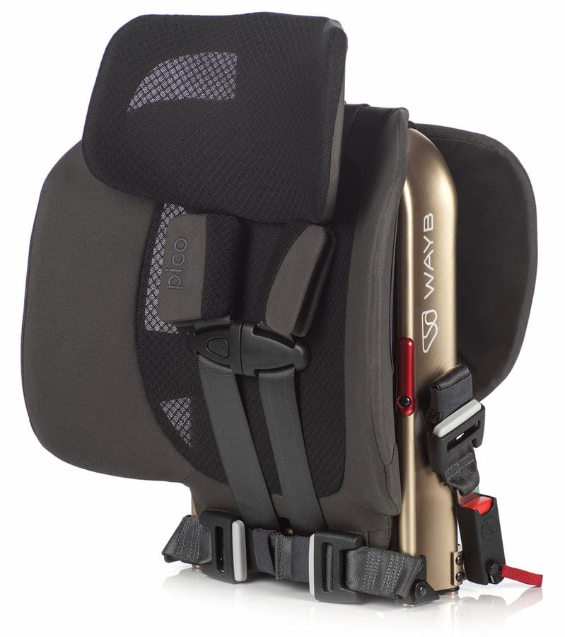 WAYB Pico Forward Facing Travel Car Seat + Deluxe Travel Bag Bundle - Earth