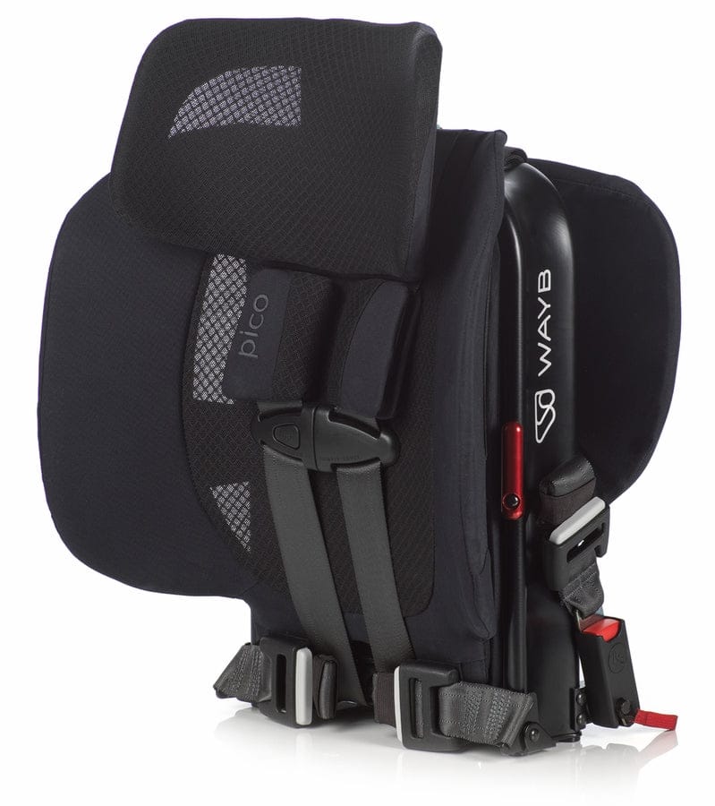 WAYB Pico Forward Facing Travel Car Seat + Deluxe Travel Bag Bundle - Jet - CSTPI-JT-002-DLXBAG