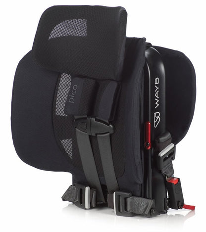 WAYB Pico Forward Facing Travel Car Seat + Deluxe Travel Bag Bundle - Jet - CSTPI-JT-002-DLXBAG