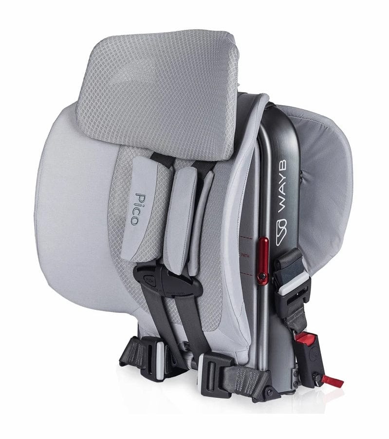 WAYB Pico Forward Facing Travel Car Seat + Deluxe Travel Bag Bundle - Slate
