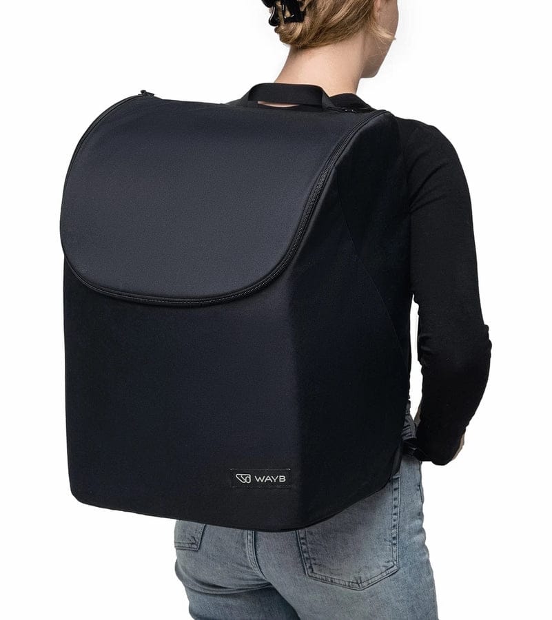 WAYB Pico Forward Facing Travel Car Seat + Deluxe Travel Bag Bundle - Slate