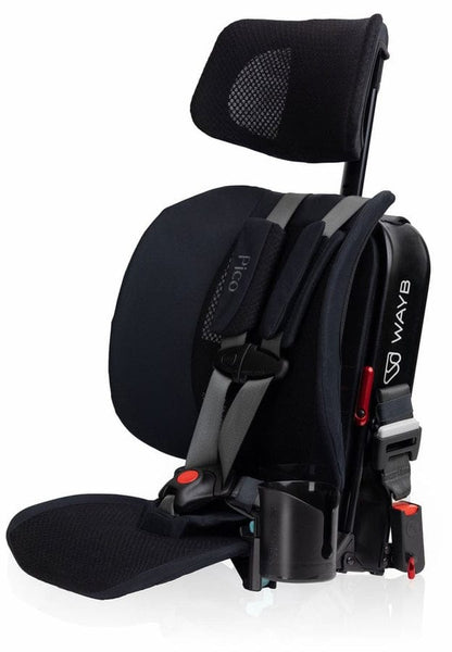 WAYB Pico Forward Facing Travel Car Seat + Essentials Bundle - Jet / Onyx - CSTPI-JT-002-ESSENTIALS