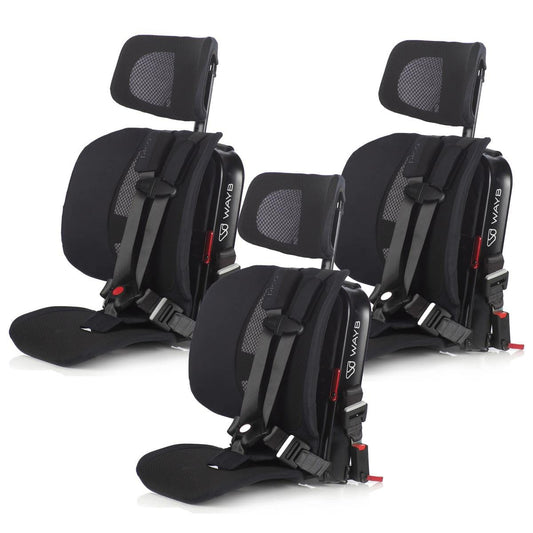WAYB Pico Forward Facing Travel Car Seat - Jet (3 Pack) - CSTPI-JT-002-3-PK