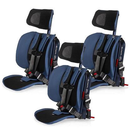 WAYB Pico Forward Facing Travel Car Seat - Midnight (3 Pack) - CSTPI-MS-002-3-PK