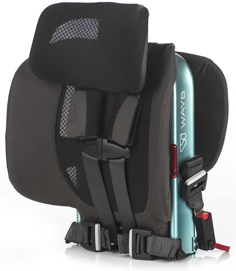 WAYB Pico Forward Facing Travel Car Seat + Travel Bag - Turquoise - CSTPI-TU-002-BAG