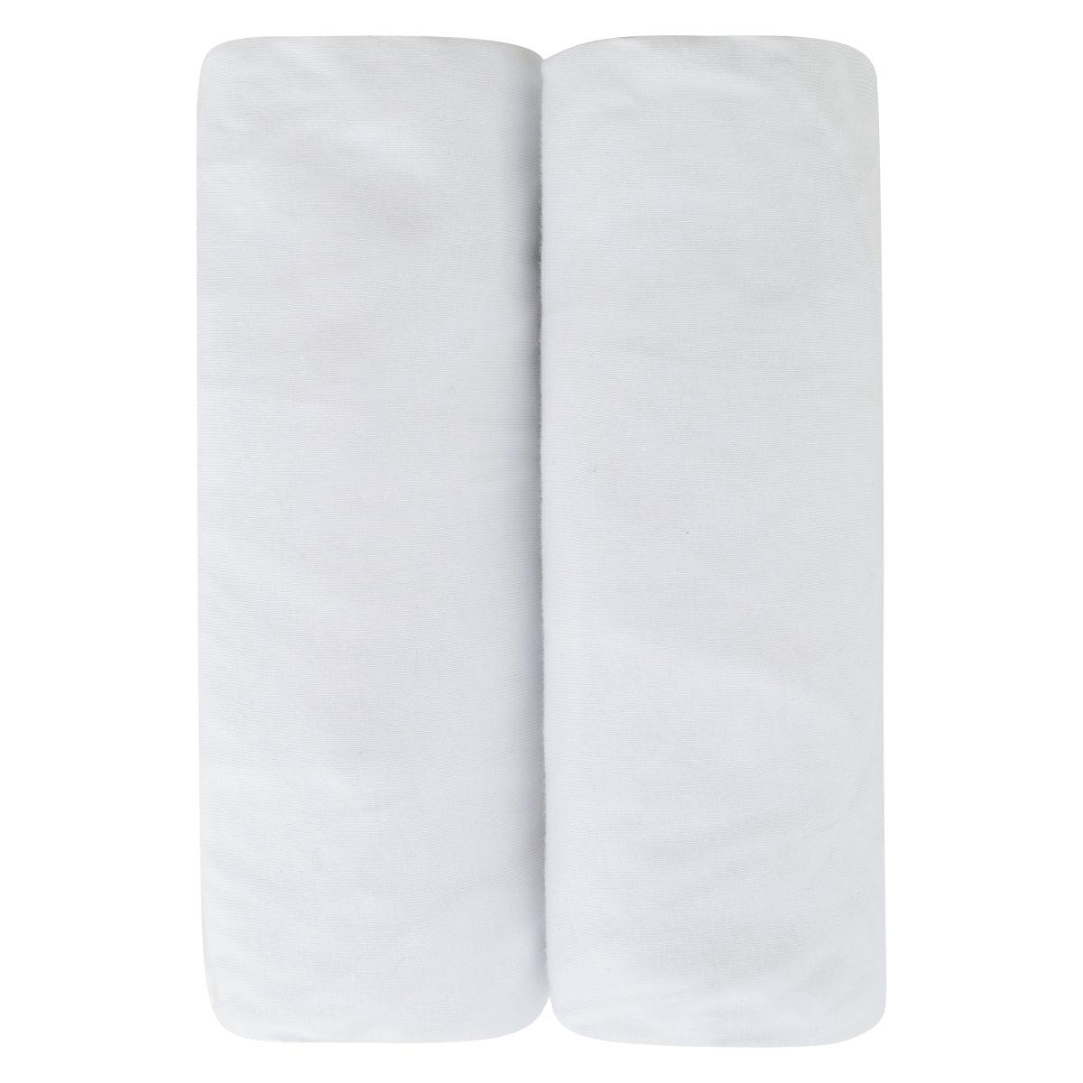 Ely's & Co. 2 Pack Pack n Play Sheets - Solid White