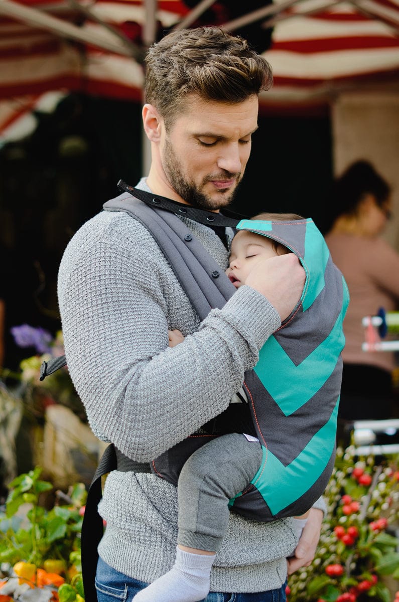 We Made Me Venture 2 in 1 Baby Carrier - Mint Grey Black Zigzag - 20113