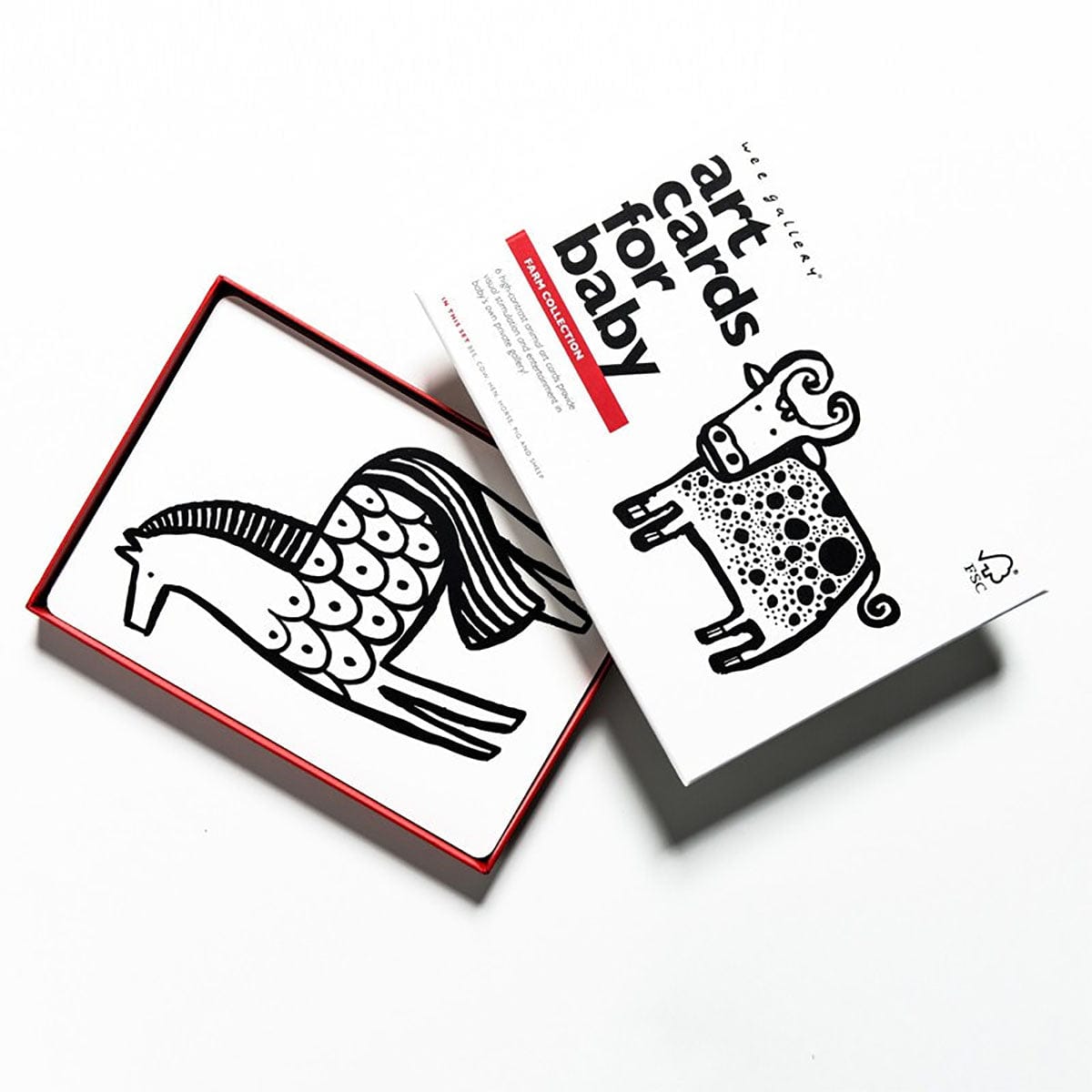 Wee Gallery Art Cards for Baby - Farm Collection - WG103