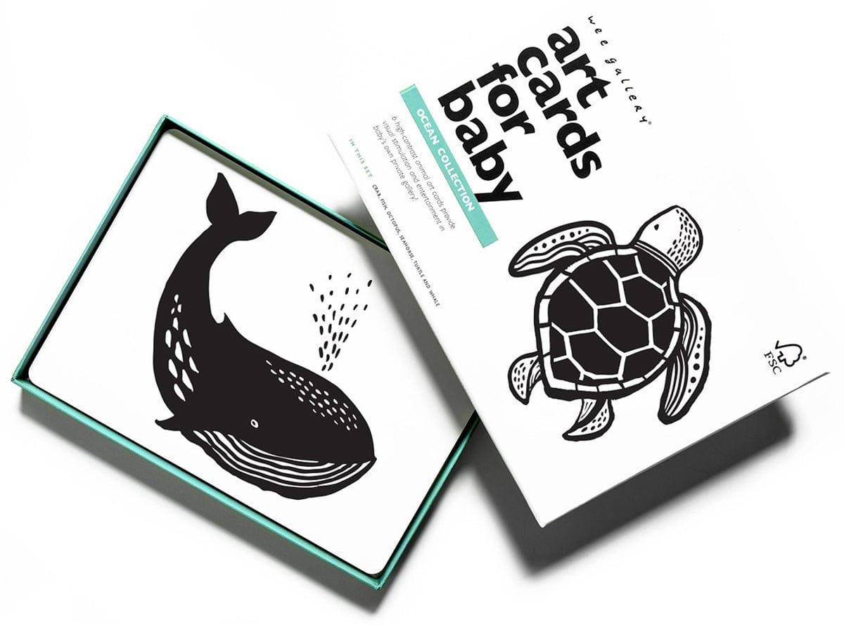 Wee Gallery Art Cards for Baby - Ocean Collection - WG115
