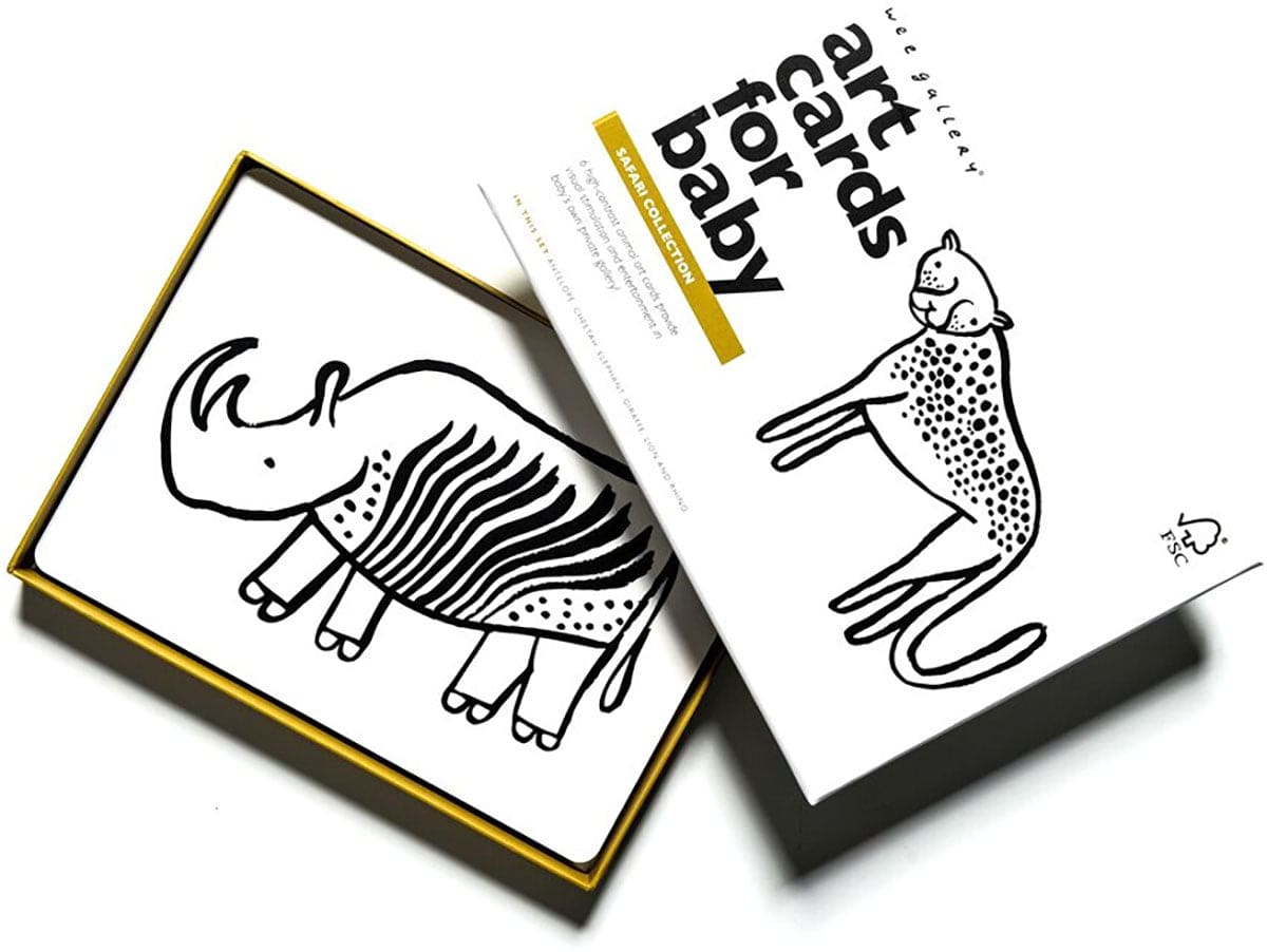 Wee Gallery Art Cards for Baby - Safari Collection - WG111