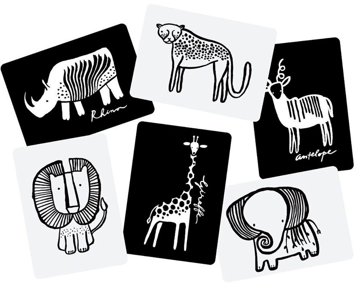 Wee Gallery Art Cards for Baby - Safari Collection - WG111