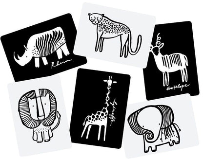 Wee Gallery Art Cards for Baby - Safari Collection - WG111