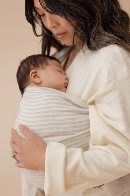 WildBird Linen Ring Sling, Standard (74") - Swan / Gold - RS-LPT-Swan-74G