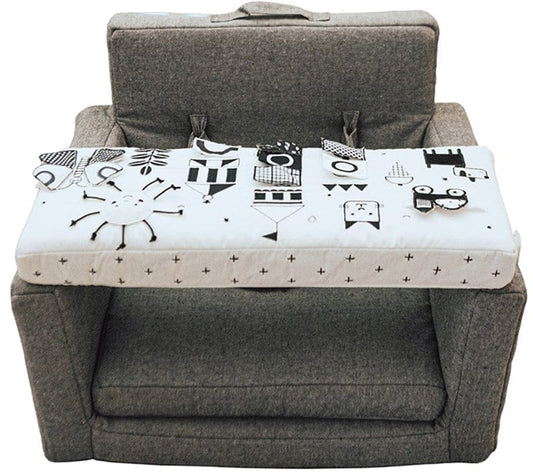 Wonder & Wise Happy Day Square Chair - Black & White - 1100402910