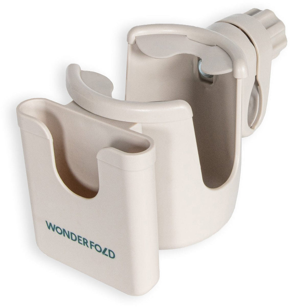 WonderFold 2-In-1 Cup & Phone Holder - Beige (fits all wagons) - WCPH-BG