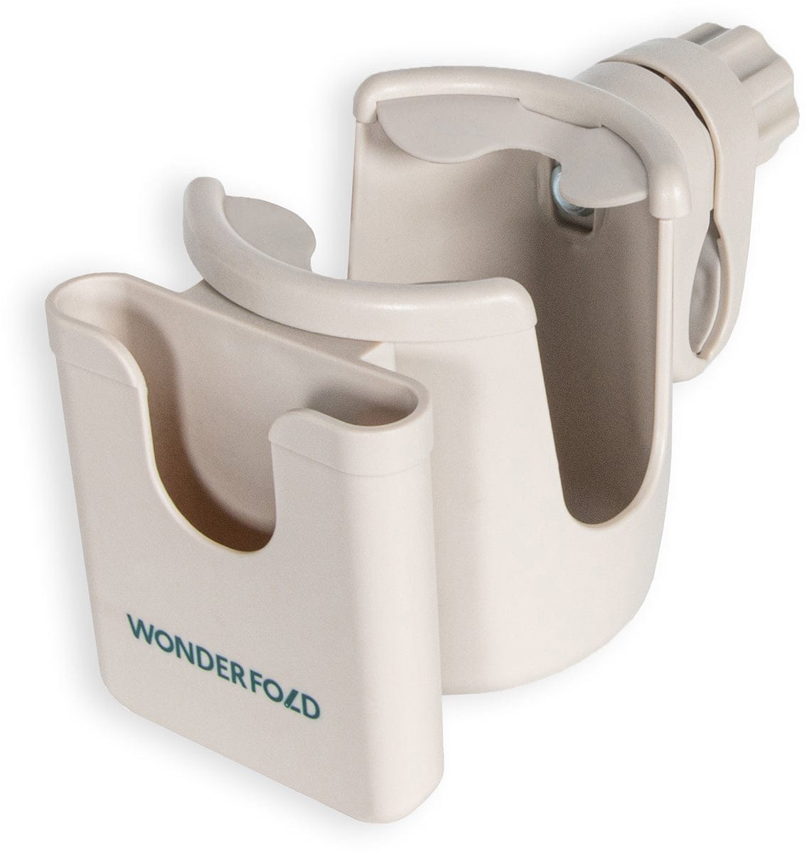 WonderFold 2-In-1 Cup & Phone Holder - Beige (fits all wagons) - WCPH-BG