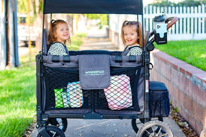 WonderFold 2-In-1 Cup & Phone Holder - Black (fits all wagons) - WCPH