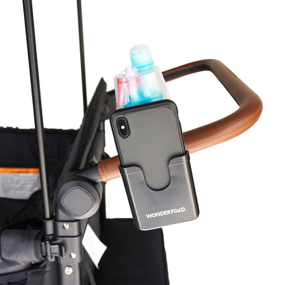 WonderFold 2-In-1 Cup & Phone Holder - Black (fits all wagons) - WCPH