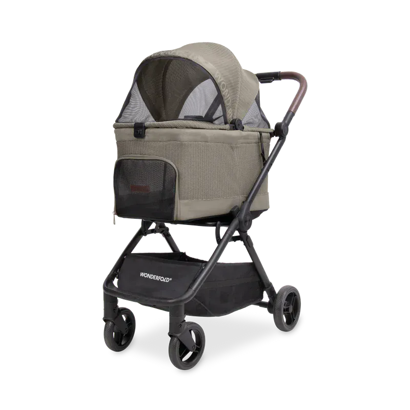 WonderFold Bella Pet Stroller - Dune - P20-BRN
