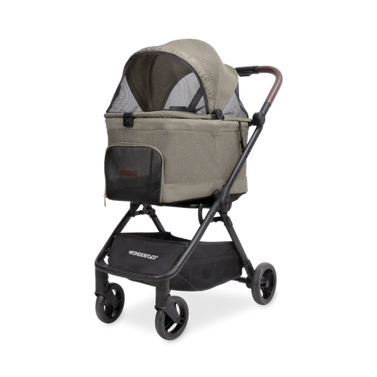 WonderFold Bella Pet Stroller - Dune - P20-BRN