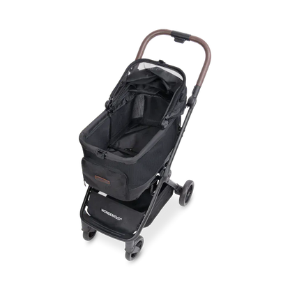 WonderFold Bella Pet Stroller - Graphite Black - P20-BLK
