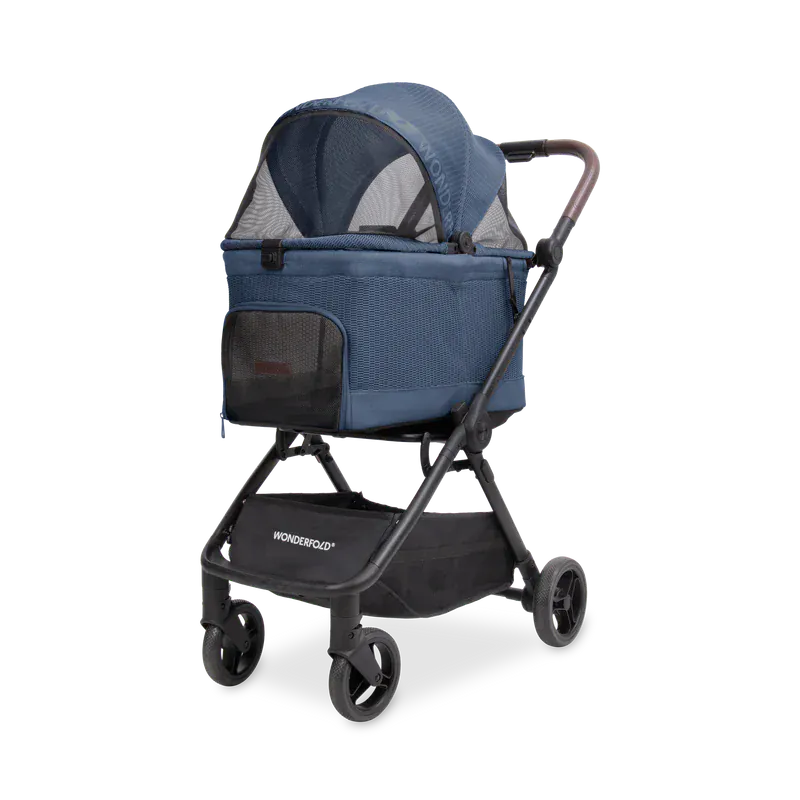 WonderFold Bella Pet Stroller - Harbor - P20-BLU