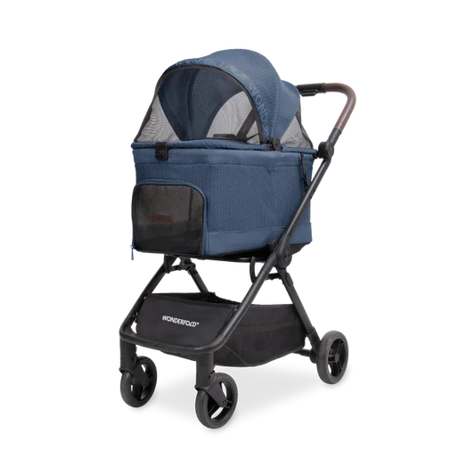 WonderFold Bella Pet Stroller - Harbor - P20-BLU