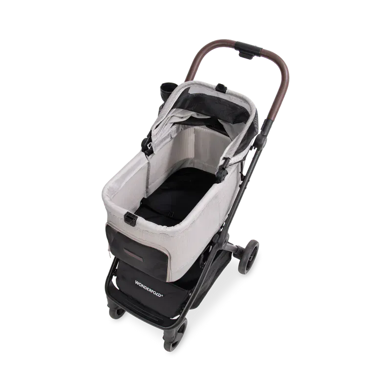 WonderFold Bella Pet Stroller - Light Gray - P20-GRY