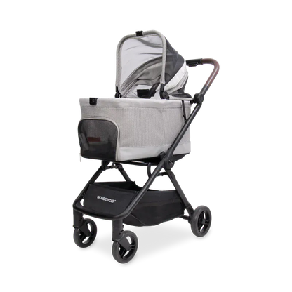 WonderFold Bella Pet Stroller - Light Gray - P20-GRY