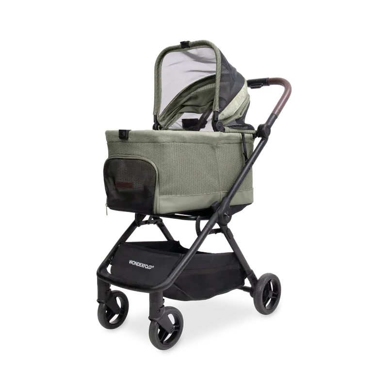 WonderFold Bella Pet Stroller - Moss - P20-GN