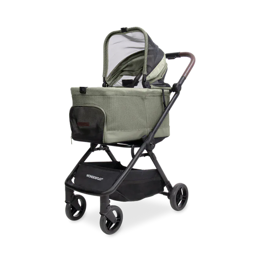 WonderFold Bella Pet Stroller - Moss - P20-GN