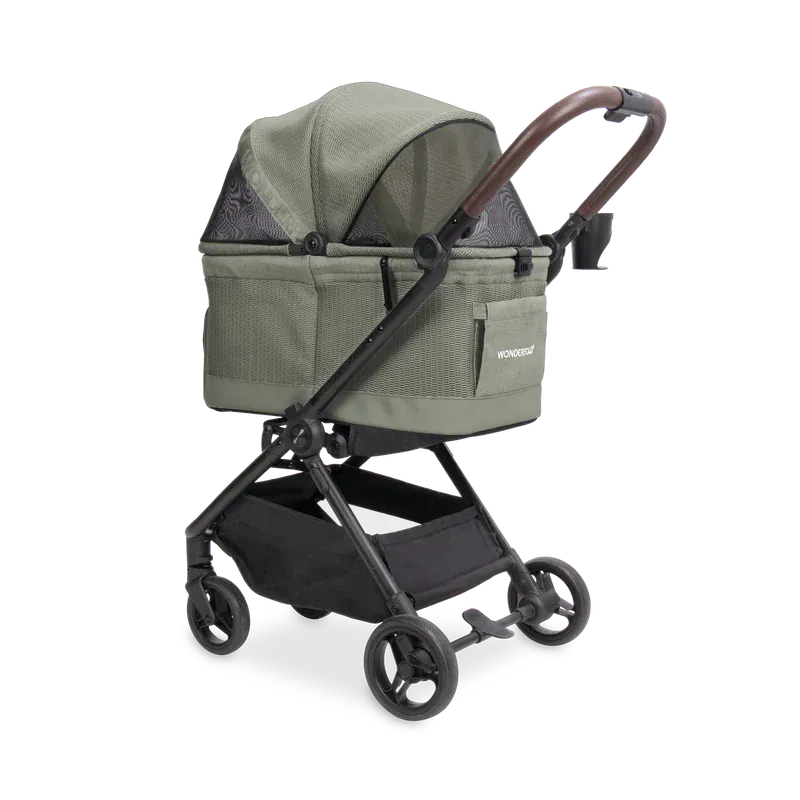 WonderFold Bella Pet Stroller - Moss - P20-GN