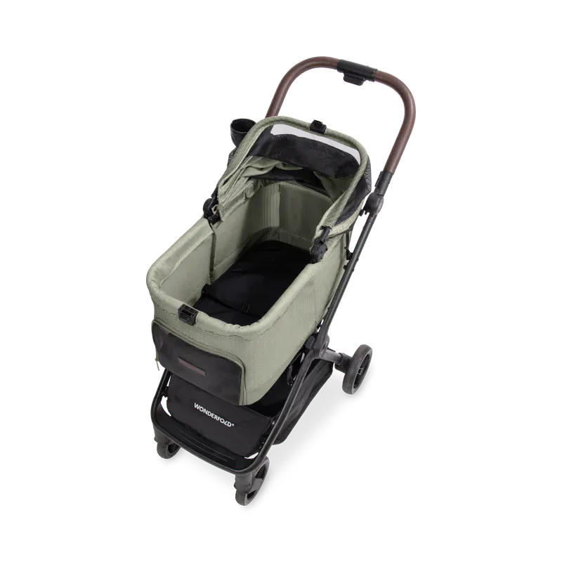 WonderFold Bella Pet Stroller - Moss - P20-GN