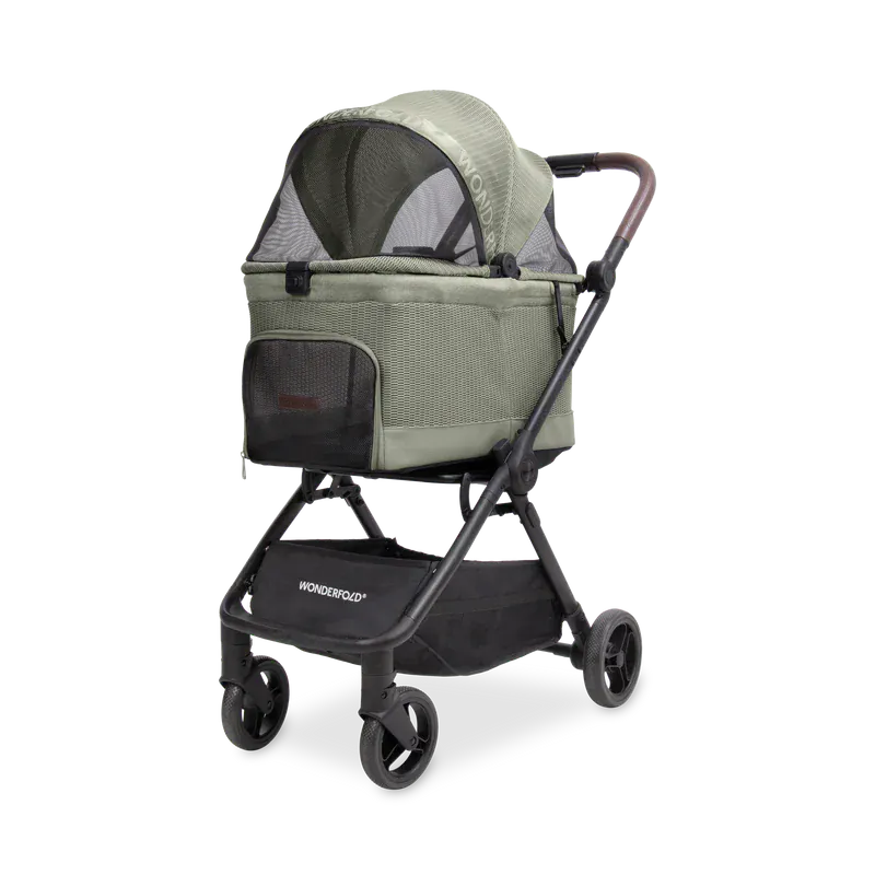 WonderFold Bella Pet Stroller - Moss - P20-GN