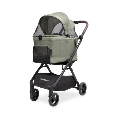 WonderFold Bella Pet Stroller - Moss - P20-GN